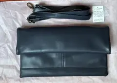 【美品】ナノユニバース クラッチバッグ メンズ ネイビー
