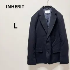 インヘリット　テーラードジャケット ネイビー 厚手　ウール　きれいめ　ビジネスのサムネイル