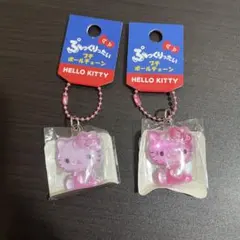 【新品未開封】サンリオ ぷっくりったいプチボールチェーン ハローキティ　桜ピンク