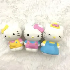 サンリオ　ハローキティ　ソフビ人形　3体セット