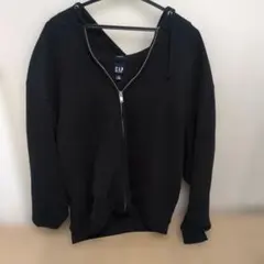 【美品✨️✨️】GAP ブラック ジップアップパーカー XL