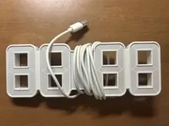 IKEA ホワイト デジタル時計