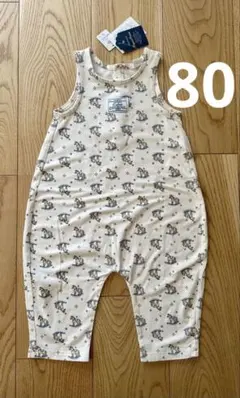【新品】　Cottoli ロンパース 木馬柄　80㎝