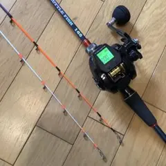 青物 落し込み1.75m MAX300g2ピースロッド&カウンター付ベイトリール