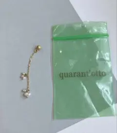 クアラントット　ピアスキャッチ　/ チャーム　パール　quarant'otto