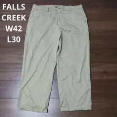古着 FALLSCREEK チノパン 極太 W42 ベージュ
