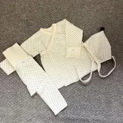 peekaboo newborn ドット　水玉　新生児着　退院着