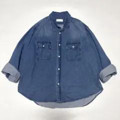 美品 ガリャルダガランテ オーバーサイズ デニムシャツ 長袖 