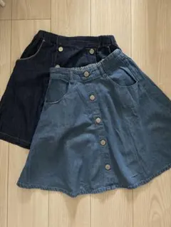 マザウェイズ　デニムた調　サーキュラー　台形　スカート ZARA girls