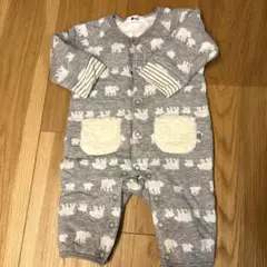 ebaby ロンパース　カバーオール　しろくま　70