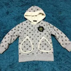 少し難あり☆CUTE PARADISE 裏ボア フード付きあったかジップパーカー