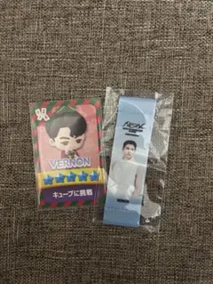 バーノン セブチ SEVENTEEN フラッグキーホルダー パズチ トレカ