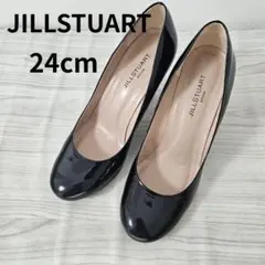 JILLSTUART エナメルパンプス ブラック ラウンドトゥ ジルスチュアート