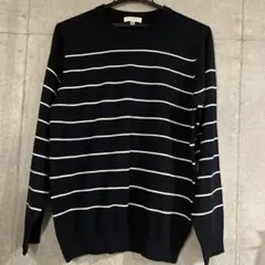 BEAUTY&YOUTH 細ボーダーニット