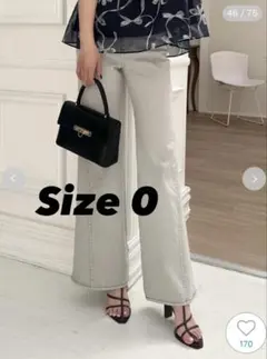 SNIDEL Sustainableストレッチフレアデニムパンツ