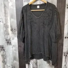 Ron Herman　ロンハーマン　ロング　シャツ　チュニック　刺繍　Vネックのサムネイル
