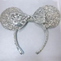 ディズニーリゾート シルバー ミニーマウスカチューシャ