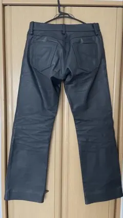 ATTENTION LEATHER アテンション レザーパンツ 牛革 86 黒 - メルカリ