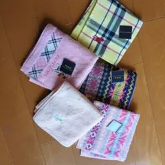 ふうこ様専用 ラルフローレン多色 花柄 チェック柄 タオルハンカチ5枚セット