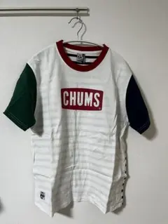 CHUMS クレイジーパターン ボーダー Tシャツ Mサイズのサムネイル
