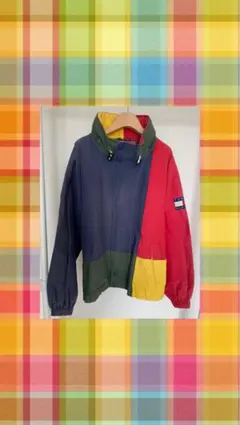 TOMMY HILFIGER マルチカラー ナイロンジャケット