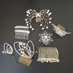 髪飾りセット 和装 ドレス パーティー まとめ売り ヘッドドレス