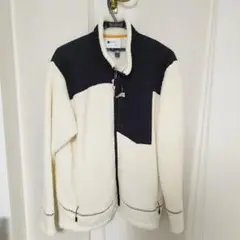 【値下げしました】ミズノ フリースジャケット XL ホワイト・ブラック