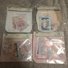 一番くじ プリキュア H賞 ジッパーバッグ＆ステッカー 4点セット