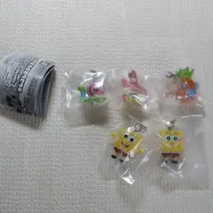 【7-2】スポンジ・ボブ めじるしアクセサリー　コンプリート　全5種