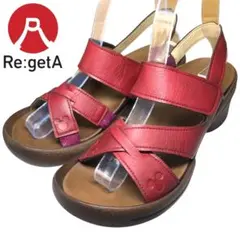 Re:getA × Disney リゲッタ クロスベルトウェッジサンダル