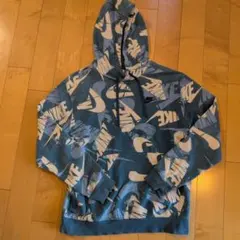 NIKE 総柄 ロゴ パーカー フーディー