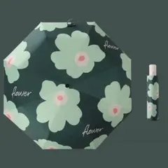 自動日傘　晴雨兼用　折りたたみ傘　自動　UV カット　紫外線 ワンタッチ　花柄