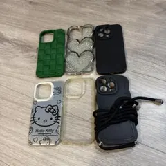 iPhone15Pro ケース 7点セット‼️ラメシート付き