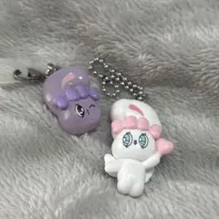 めじるしアクセサリー ガチャ エスターバニー 白 紫