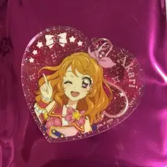 映画 アイカツ プリパラ ポップコーン 大空あかり ハート型アクリルチャーム