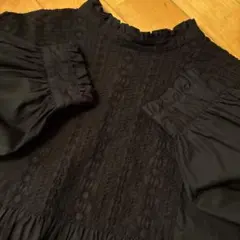 サマンサモスモス　フリルカラー刺繍ブラウス　2WAY 極美品