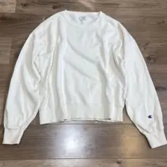 【美品】Champion ホワイト スウェット トレーナー M チャンピオン