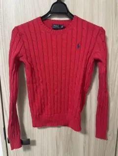 Polo Ralph Lauren ケーブルニット セーター レッド XS