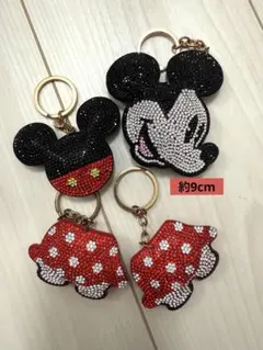 ミッキー・ミニー キラキラビーズストラップセット