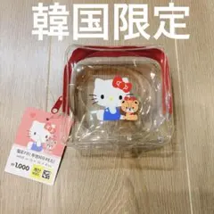 韓国限定★ダイソー ハローキティ クリアポーチ 小のサムネイル