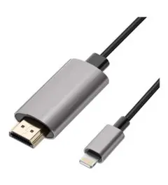 HDMIケーブル iPhone HDMI変換ケーブル 2m Lightning