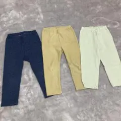 UNIQLO ベビー レギンスパンツ 3点セット 90cm