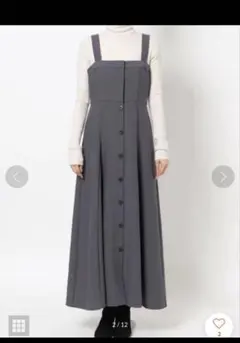 ラグナムーン　ジャンパースカート　グレー