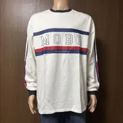 【古着】MOBB BRAND 両面プリント 長袖Tシャツ ロゴプリント