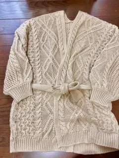 INGNI ブラウン ケーブルニット カーディガン　新品未使用