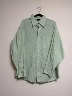 格子柄TOMMY HILFIGER green 緑 シャツ