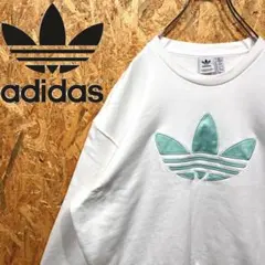 送料無料 アディダス デカロゴ 人気 レアカラー ゆるだぼ00s トレーナー