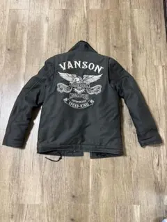 バンソン vanson ヒッコリー ライダージャケット プロテクター入りXL バンソン vanson ヒッコリー ライダージャケット プロテクター入りXL
