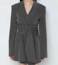 meltthelady thick belt jacket onepiece