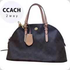 COACH コーチ シグネチャー 2way ショルダーバッグ ハンドバッグ